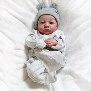 18inch Realistic Reborn Baby Dolls Vinyl Silicone Boy Doll Lifelike Newborn Gift